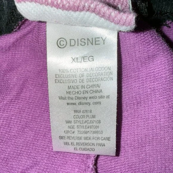 Disney Tinker Bell Purple & Black Pajama Set Women's XL - Picture 9 of 9